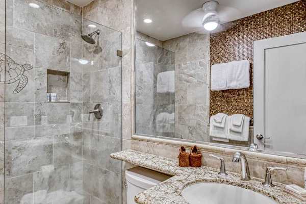 Spa Inspired Bathroom With Walk In Shower