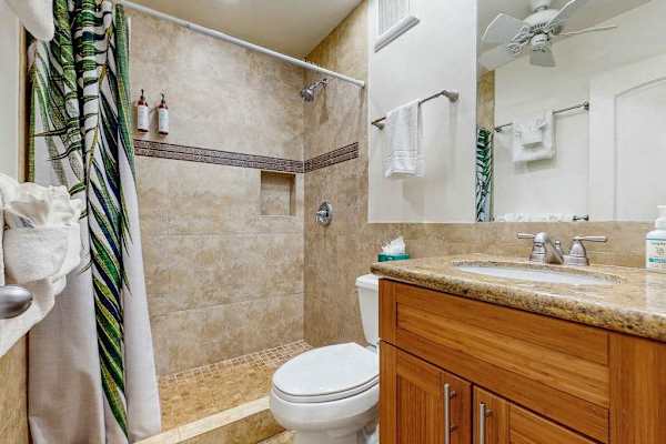 Primary Bathroom with large walk-in tiled shower
