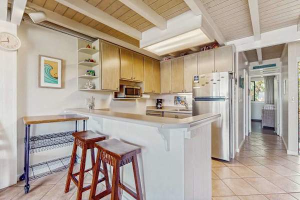 Open Kitchen Area Beneath The Loft