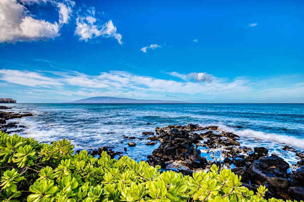 Panoramic views of the rugged coastline