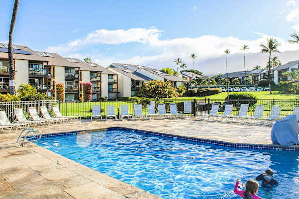 Resort pool perfect for sunny afternoons
