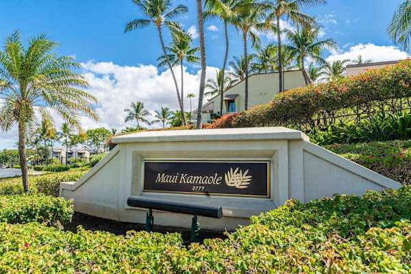 Resort Entrance Framed By Tropical Landscaping