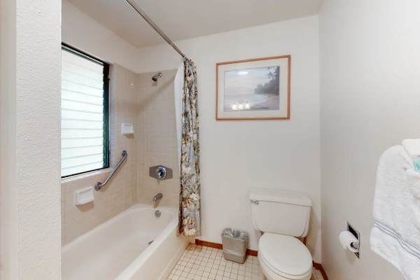 Loft ensuite bath with tub and shower