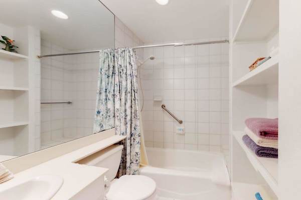 Bright Space With Shower And Tub