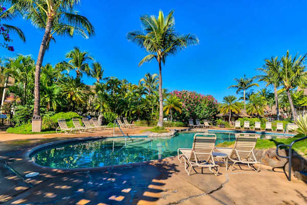 Sunny Pool Deck For Island Relaxation