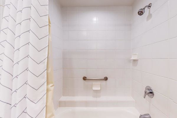 Fresh Tiled Shower And Tub