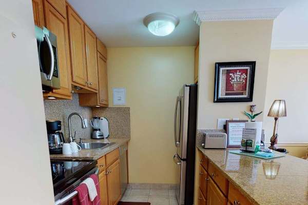 Kitchen appointed with modern essentials