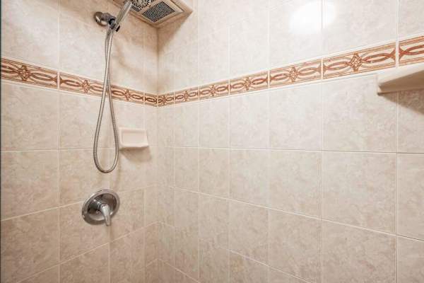 Refreshing Walk-In Shower For Post-Beach Rinses