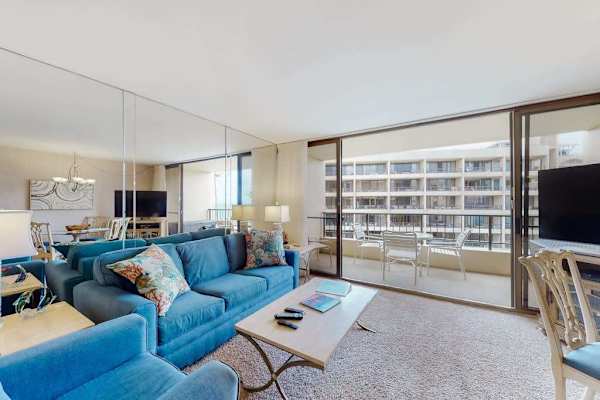 Open Living Room Filled With Sunshine