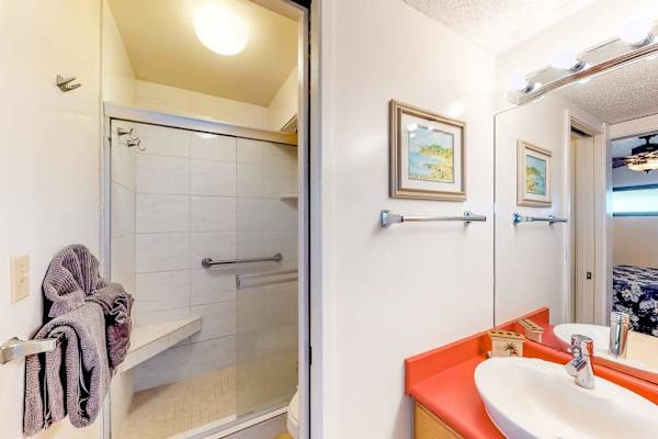 Fresh Bathroom With Walk In Shower