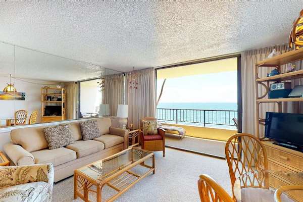 Cozy Living Room With Ocean Views