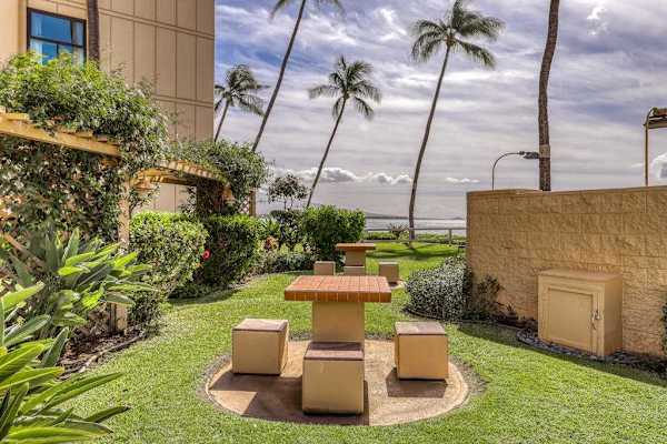 Garden BBQ Patio With Ocean Breezes