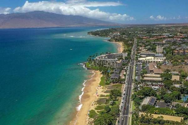 Scenic Coastline From Above