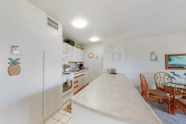Spacious kitchen designed for easy meal preparation