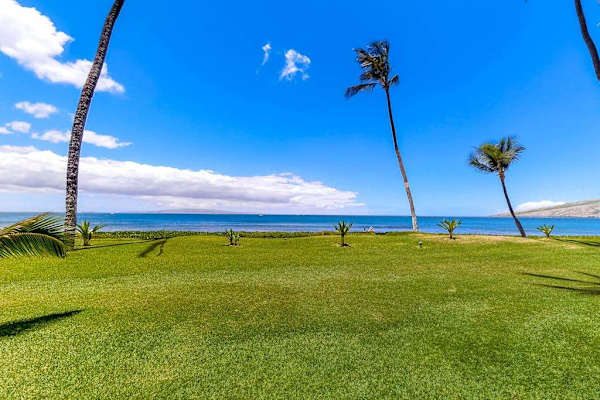 Relax on the oceanfront lawn with breathtaking views