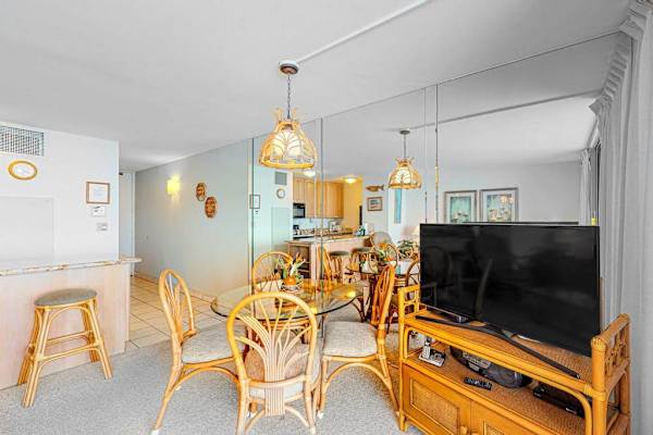 Come inside and relax in the living room with a flat screen TV