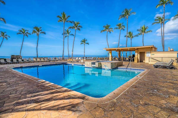 Infinity Style Pool With Ocean Backdrop