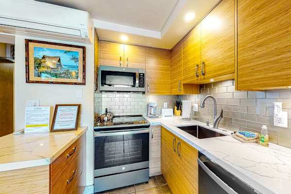 Convenient kitchen designed for every stay