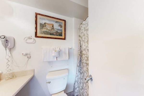 Full bathroom with shower and tub