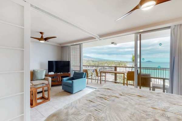 Enjoy fresh air from the spacious balcony