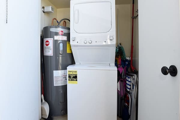 Convenient In-Unit Laundry Closet