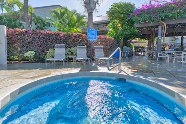 Relax and recharge in the outdoor hot tub