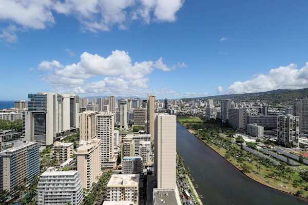 Take in the vibrant Waikiki skyline from above.