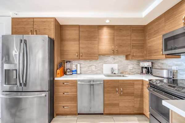 Prepare meals in the spacious kitchen