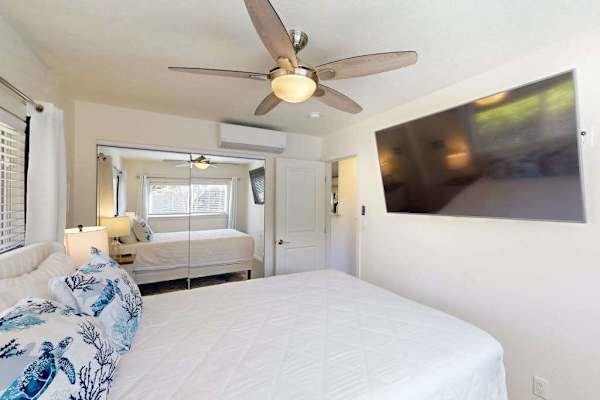 King Bedroom With Smart TV