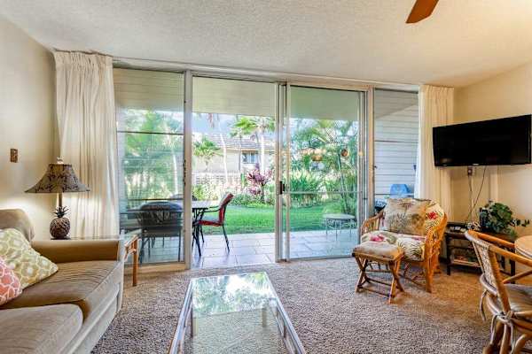 Bright Living Room With Lanai Access