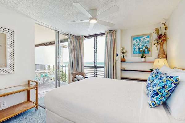 Wake up to soothing ocean views from the comfort of your bright island-inspired bedroom.