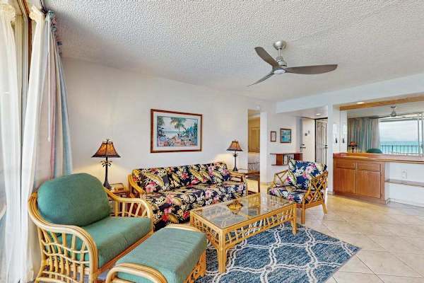 Stretch out and relax in the spacious open-concept living area designed for comfort.