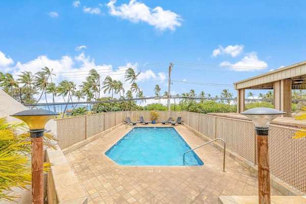 Private pool with beautiful ocean views