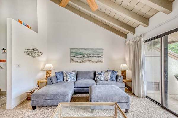 Relax in the airy open living area