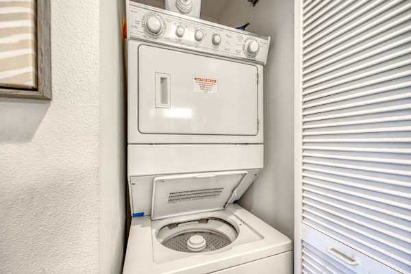 In-unit washer and dryer for added convenience