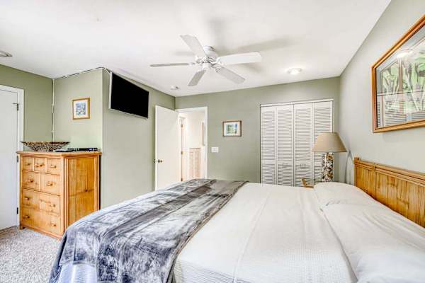 Bright bedroom with plenty of natural light