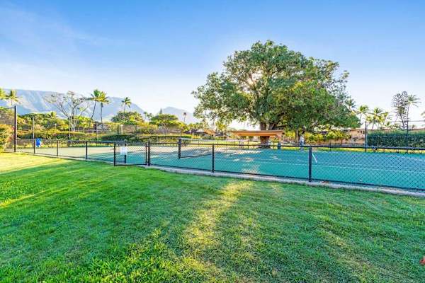 Practice your serve on the resort's scenic outdoor tennis courts.