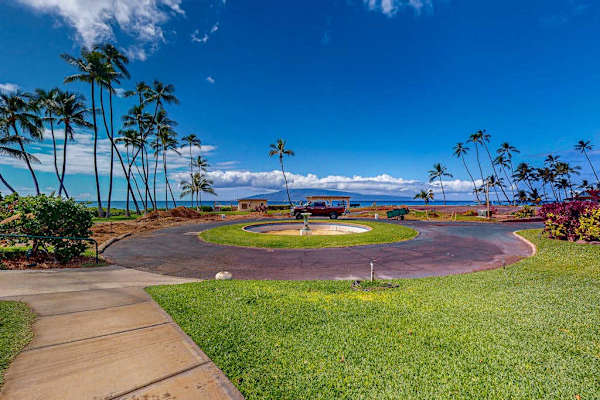 Scenic oceanfront walking path.