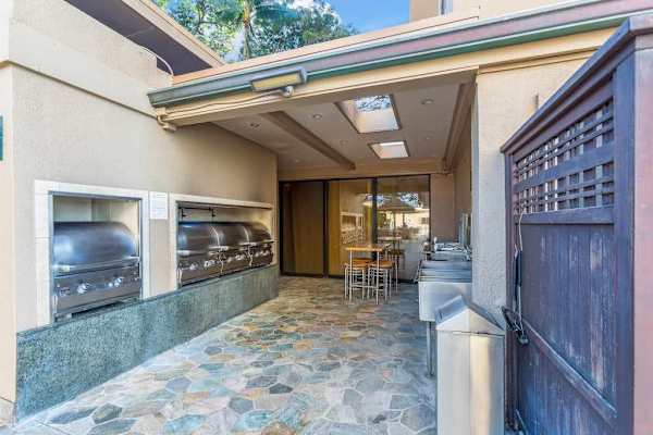 Private Courtyard With Outdoor Grill