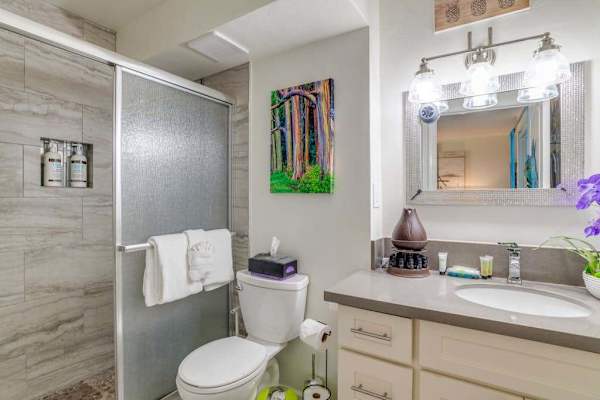 Spa Inspired Bathroom With Walk In Shower