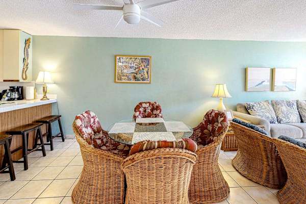 Comfortable dining area for sharing meals with family and friends