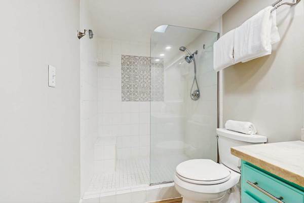 Sparkling Bathroom With Walk-In Shower