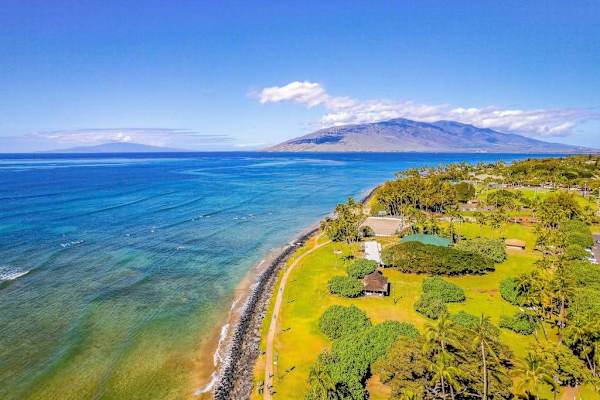 Hawaiian aerial coastline views. 