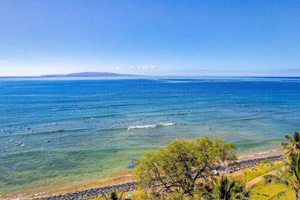 Hawaiian aerial coastline views. 