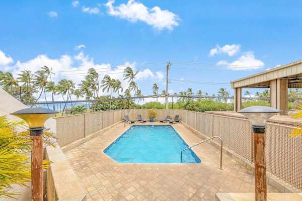 Cool off in the Island Surf community pool.