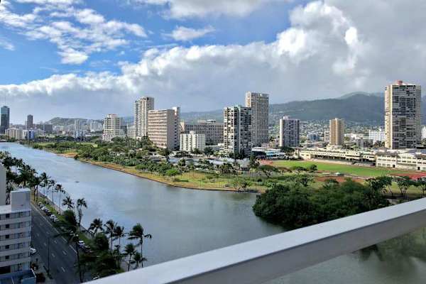 Take in refreshing island views from the balcony