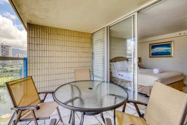 Enjoy indoor-outdoor living with a private balcony accessible directly from the bedroom.