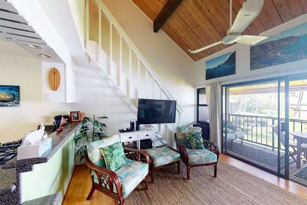 Open concept living room creates a bright welcoming space for relaxing and gathering together