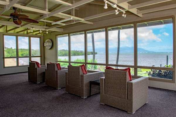 Enjoy outdoor living from the covered patio designed for comfort and everyday relaxation