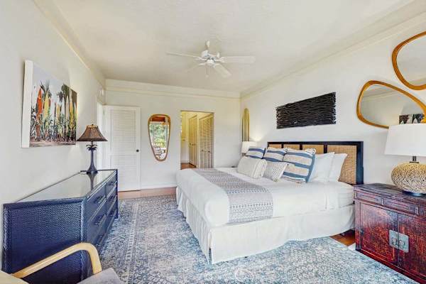 Well designed bedroom provides a restful setting for peaceful mornings and quiet evenings daily